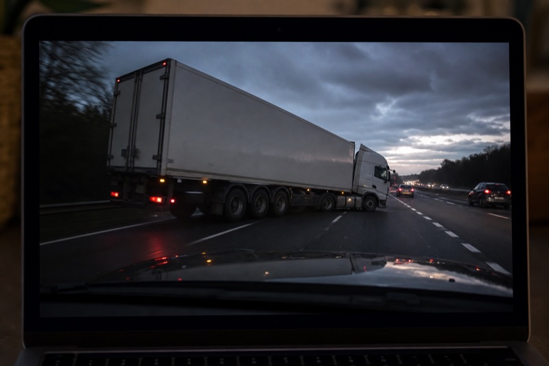 She Braked. He Claimed She Didn't. Then the Footage Arrived.